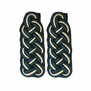 Haute Qualité 100% Viscose Noir Cordon Confortable Brodé WW2 Épaulette Épaule Conseil Fil Uniforme Utilisation Extérieure Bullion Fil - Product Image 2