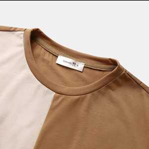 T-shirts 100% coton de haute qualité T-shirt à col rond décontracté T-shirt à manches courtes pour T-shirt T-shirt léger - Product Image 1