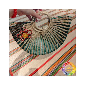 กระเป๋าชายหาดหญ้าทะเลสานมือกระเป๋าฟางมีกระเป๋าด้านในเหมาะสำหรับปิกนิกเที่ยวชายหาดและออกไปเที่ยวทุกวัน - Product Image 6