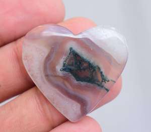 มอสส์อาเกตหัวใจ,พลอยโมราหลวมพลังแสงอาทิตย์แบบธรรมชาติราคาขายส่งจำนวนมากพร้อมขาย - Product Image 4