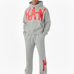 Conjunto Deportivo de Dos Piezas para Hombre, Sudadera con Capucha y Pantalones para Correr, para Entrenamiento, Fitness y Uso Diario - Product Image 1