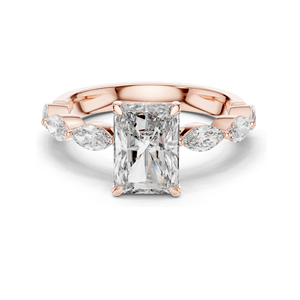 แหวนเพชรแล็บ 2.6 กะรัต สำหรับสุภาพสตรี ความใส VVS-VS สี EF ทอง 18KT, 14KT, 10KT และเงิน 925  ทองชมพู, ทองเหลือง, ทองขาว และมอสซาไนต์ - Product Image 3