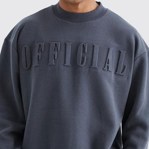 Chándales en relieve de dos piezas para hombre, moda informal de Color sólido, chándales de algodón de talla grande para hombre de diseño personalizado - Product Image 5