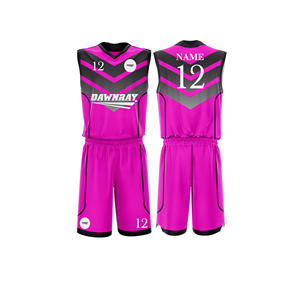 Conjunto de uniforme de equipo de baloncesto Elite, camiseta y pantalones cortos de poliéster transpirables de secado rápido, ropa deportiva para hombres, mujeres y jóvenes - Product Image 4