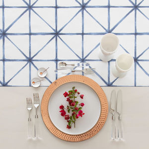 Nouvel arrivage d'assiettes de chargement en cuivre martelé Plaques de fond décoratives de dernière conception Plats de réglage de table de la plus grande qualité - Product Image 4