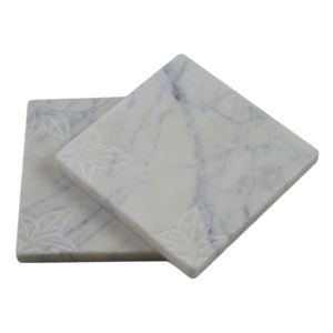 Wholesale Classic Custom Logo Square Tea Cup Wooden <b>Marble</b> <b>Coaster</b> Quality Coffee Cup Mats Pads Tabletop Accessories Factory - Product Image 5