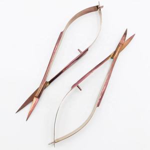 Vente en gros ciseaux à ressort professionnels pour cils en acier inoxydable massif couleur or rose ciseaux à ressort pour cils personnalisés - Product Image 4