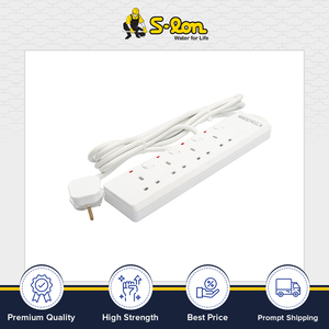 ศรีลังกาทำจากพลาสติก250V AC 3M ความยาวสาย13A 4ทางสำหรับการใช้งานเชิงพาณิชย์และที่อยู่อาศัย - Product Image 3