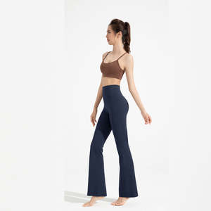 Vente en gros Pantalon large de yoga personnalisé pour femmes Premium Ultra-Stretchy High Elastic Comfy for Workout Fitness - Product Image 3