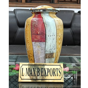 Urnes de crémation pour adultes en métal de texture de nouveau design pour les cendres humaines avec le prix de gros libre de sac de velours - Product Image 1