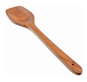 Cuillère en bois naturel avec manche en résine pour la maison SERVEUR À SALADE EN BOIS LOT DE 2 ARTICLES DE CUISINE UNIQUES FAITS À LA MAIN - Product Image 4