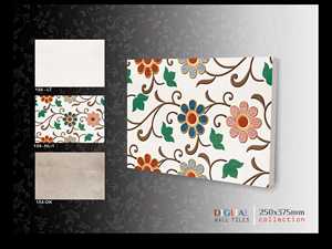 กระเบื้องดิจิทัลขัดเงาผิวด้านมันวาวขนาด250X375มม. คุณภาพสูงผลิตในอินเดียสำหรับใช้ในอพาร์ตเมนต์ - Product Image 2