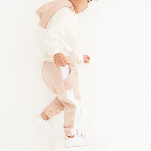 ชุดกีฬาแบบมีฮู้ดสำหรับทุกเพศชุดวอร์มสำหรับเด็กแขนยาวสีพื้นชุดฝึกขนแกะชุดวอร์ม - Product Image 5