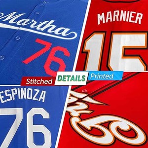 Customized Sportswear American Style Cardigan TShirt Baseball Jersey Short Sleeve Breathable Quick Dry Anti-Bacterial Four-Way - Product Image 3