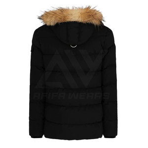 Chaqueta Acolchada Personalizada de Alta Calidad al por Mayor, Ligera, Impermeable, con Cuello Alto, Capucha, Transpirable, Rellena de Algodón - Product Image 2