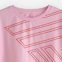 Sports actifs T-shirt à manches courtes décontracté impression personnalisée T-shirt blanc femmes coton à manches courtes femmes haut court T-shirt