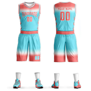 Ensemble d'uniformes de basketball personnalisés à faible MOQ, tenue de sport respirante pour le basketball - Product Image 1