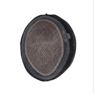 Perruque toupet Miraje Model Taz BD en cheveux humains Remy indiens avec une densité de 100%, vague profonde naturelle et vague corporelle, base en dentelle PU - Product Image 6