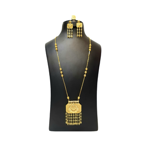 Dubaï, plaqué or 24 carats, 6 grammes, plaqué lourd, magnifique pendentif pour femmes, collection exclusive, meilleur rapport qualité-prix, ensembles de bijoux tendance - Product Image 1