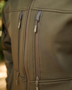 Veste Softshell de randonnée pour hommes la plus vendue sur mesure avec fermeture à glissière légère et nouveau design Boomletcorp prix de gros - Product Image 3