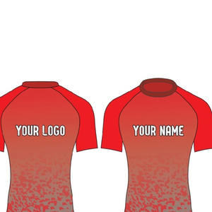 Rashguard MMA personnalisé unisexe à manches courtes, protection solaire, vêtements de compression, 100% polyester - Product Image 4