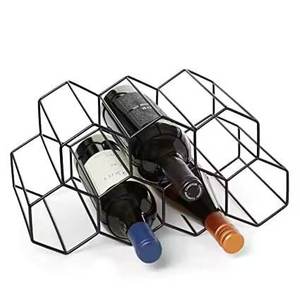 Porte-bouteilles de vin en métal en forme de cycle, très tendance, plaqué cuivre, porte-bouteilles de champagne élégant pour la maison, l'hôtel et les bars - Product Image 2