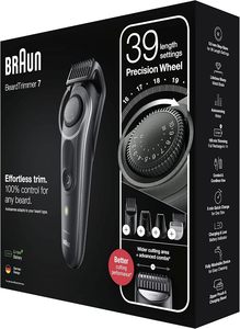 Braun BT7350เครื่องโกนหนวดเคราสำหรับผู้ชายเครื่องเล็มหนวดเครา7เส้นการตั้งค่าความยาว39อุปกรณ์เสริม6ชิ้นเหมาะสำหรับใบหน้าและเครา BT7350 - Product Image 2