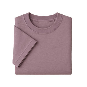 T-shirt long en tricot à épaules tombantes de qualité supérieure, 100% coton, tendance unisexe, écologique, séchage rapide, 220g, style hip-hop pour homme - Product Image 4