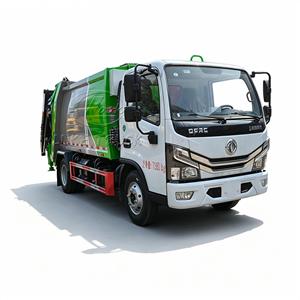 Camion compacteur de déchets Dongfeng Small Duolika à bras oscillant, diesel, 4 roues, chargement hydraulique, à bas prix - Product Image 1