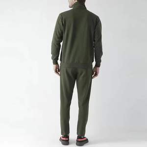 Regular Fitted Breathable Winter Sporty <b>Men's</b> Tracksuit with Solid Printed <b>Fleece</b> Lining Spandex/Polyester T-<b>Shirt</b> - Product Image 6