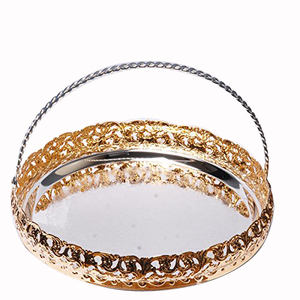 Nueva bandeja brillante para servir agua y jugo de desayuno con acabado personalizado, vajilla para el hogar de la mejor calidad, Decoración de mesa, bandeja para servir - Product Image 6