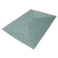Tapis en jute moderne fait main de haute qualité, couleur unie, à poils ras, style épais, motif géométrique, antidérapant, adapté aux animaux domestiques, pour la maison