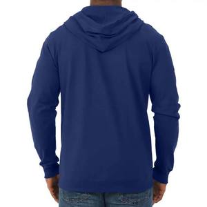Sudaderas con capucha de color amarillo con cremallera para hombre, venta al por mayor, ropa de invierno más vendida, sudaderas con capucha informales transpirables básicas de algodón para hombre - Product Image 5