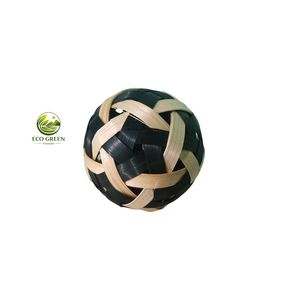 ลูกบอลตกแต่งหวายธรรมชาติแบบขายส่ง ทรงกลมทำมือ สำหรับตกแต่งบ้าน - Product Image 3