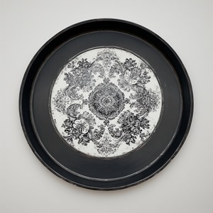 Shimmer Dust Resin Charger Plate Subtil Metallic Sparkle Art Deco Design Forme de fleur légère pour décor de dîner de soirée - Product Image 1