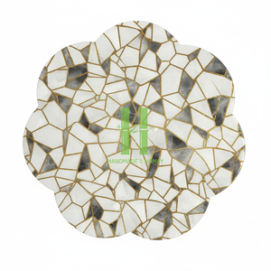 ที่รองแก้วลายดอกไม้เคลือบแลคเกอร์แบบมินิมอลแลคเกอร์สไตล์โมเดิร์น - Product Image 5