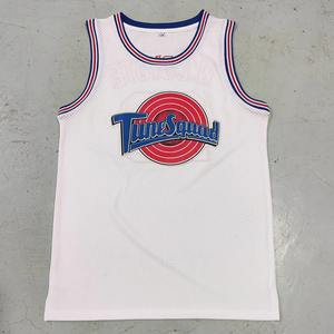 Maillot de basket-ball personnalisé dégradé bleu orange hommes jeunesse imprimé équipe uniforme nom numéro hip-hop chemise sans manches pour enfants femmes - Product Image 5