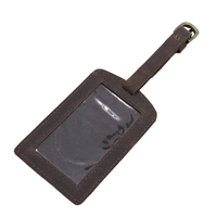 Étui pour AirTag en cuir véritable de luxe HV pour bagages, marron vintage, haute qualité, fabriqué au Rajasthan