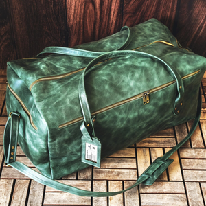 Bolsa de Viaje de Negocios con Logotipo Personalizado, Bolsa de Fin de Semana de Cuero, Maleta Personalizada, Regalo para Viajes de Negocios, Bolsa de Lona Esencial para Viajes - Product Image 1