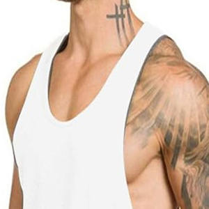 เสื้อกล้ามออกกำลังกายผู้ชายแบบไม่มีแขน รุ่นใหม่ปี 2026 ผ่าข้าง พิมพ์ลายสีพื้น - Product Image 2