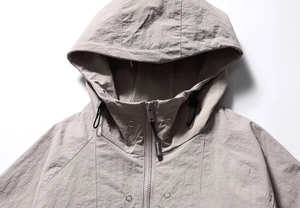 Chaqueta cortavientos de invierno con estilo para hombre, chaqueta cortavientos con cremallera fina a prueba de viento cálida sólida a la moda personalizada - Product Image 6