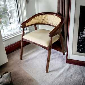 Chaise moderne tissée à la main, noir et blanc, salle à manger, pelouse, patio, extérieur, chambre à coucher, mobilier de salon, entretien facile, vente en gros, écologique - Product Image 4