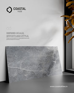 Carnico Gris 24x48 Porcelaine Gloster finition carreaux collection de carreaux vitrifiés de qualité supérieure chez Coastal Tiles India - Product Image 1