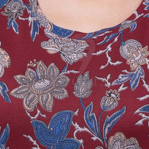 เสื้อยืดผู้หญิงพิมพ์ลายลำลองผ้าฝ้ายนุ่มและแขนสั้นสำหรับสวมใส่ทุกวัน - Product Image 5