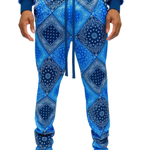 Nouveau modèle Ensemble de survêtement décontracté à manches longues pour hiver 100% coton pour hommes, respirant, motif uni, couleur personnalisée imprimée, en vente - Product Image 6