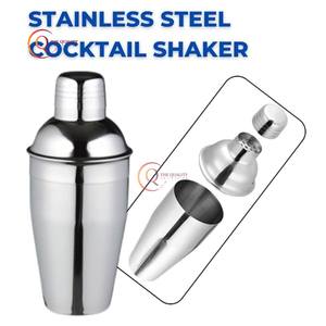 Shaker à cocktail fait à la main de la plus grande qualité avec couleur argent brillant poli avec agitateur à cocktail Fournitures pour hôtel et bar - Product Image 5