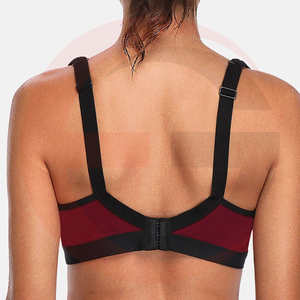 Produit chaud haut pour Impact soutien Fitness sport soutien-gorge pour Yoga Gym entraînement sans couture rembourré avant Logo maille décoration grande taille - Product Image 3