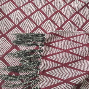 Mantas estampadas tejidas Jacquard ecológicas de primera calidad, mezcla de algodón y poliéster, cama, sofá, ropa de cama para uso doméstico en Hotel, venta al por mayor - Product Image 6