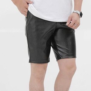 Vente en gros Short léger en cuir de coton Taille élastique Confortable et respirant en vente en ligne - Product Image 3
