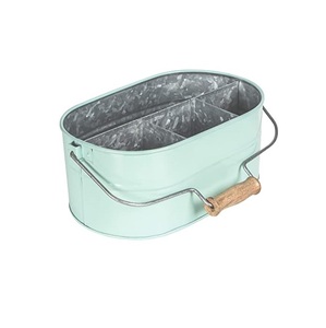 Rotating <b>Knife</b> Fork Bucket Kitchen Utensil <b>Holder</b> Handmade White Coated Square Shape For Home Accessories & Cafe Pubs Planter - Product Image 4